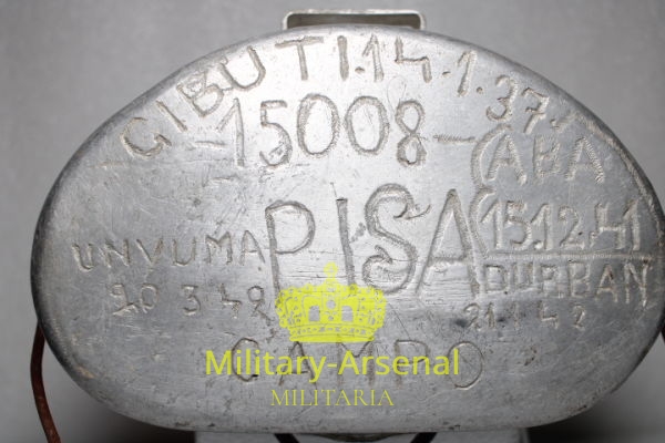 WWII gavetta incisa prigioniero in africa A.O.I. | Military Arsenal