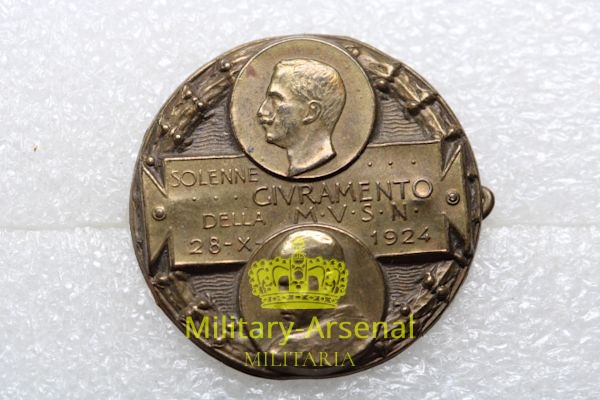 Distintivo giuramento al re della MVSN 1924 | Military Arsenal