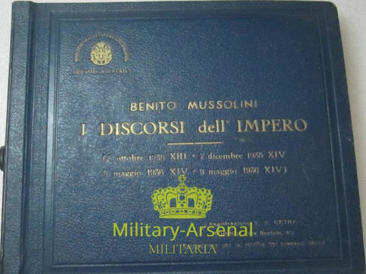 Dischi 78 giri  Benito Mussolini | Military Arsenal