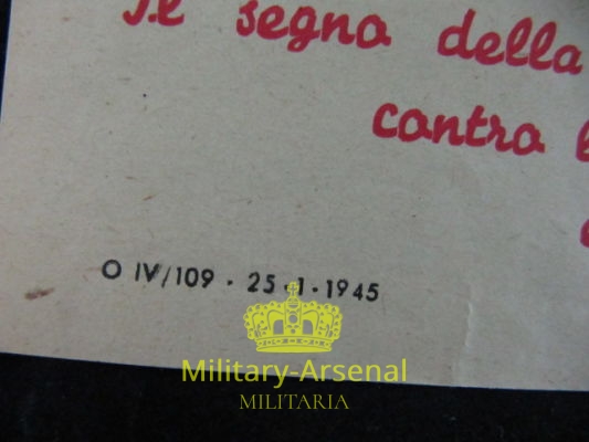 Volantino di Propaganda RSI Repubblica Sociale Italiana | Military Arsenal