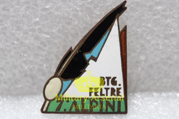 WWII battaglione alpini "FELTRE" distintivo. | Military Arsenal