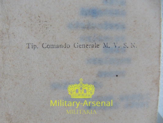 Milizia MVSN 105 Legione autorizzazione porto d'arme | Military Arsenal