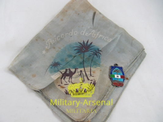Guerra di Libia 1911 medaglia ricordo con fazzoletto | Military Arsenal