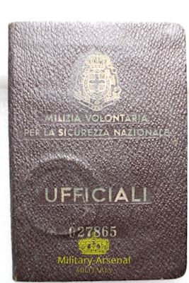 Tessera Ufficiali della Milizia 67^ Legione Volontari del Reno Bologna | Military Arsenal