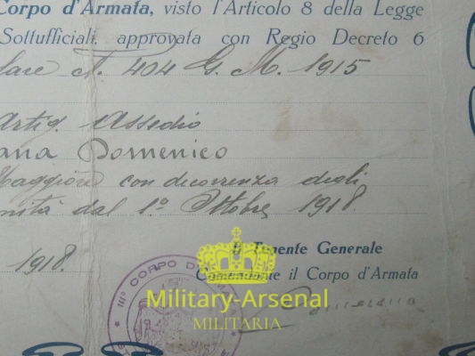 Diploma promozione di grado | Military Arsenal