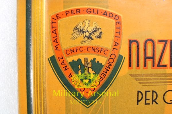 Targa Litografata Cassa Malattie Fascismo | Military Arsenal