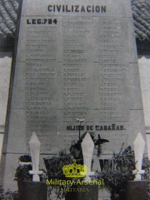 Guerra di Spagna 724 Legione monumento ai caduti | Military Arsenal