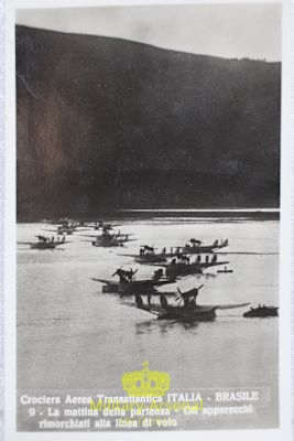 Cartolina Crociera Aerea Atlantica Italia Brasile Italo Balbo A | Military Arsenal