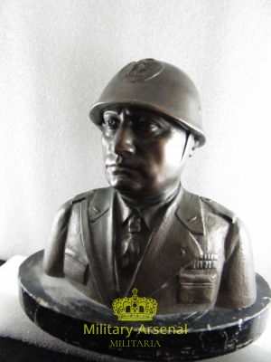 Mussolini busto da scrivania autarchico PNF | Military Arsenal