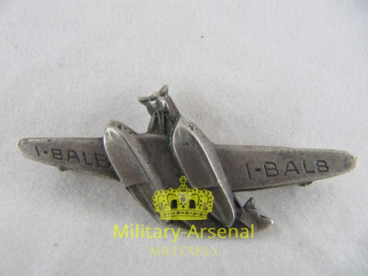 Italo Balbo distintivo di propaganda Crociera Aerea | Military Arsenal