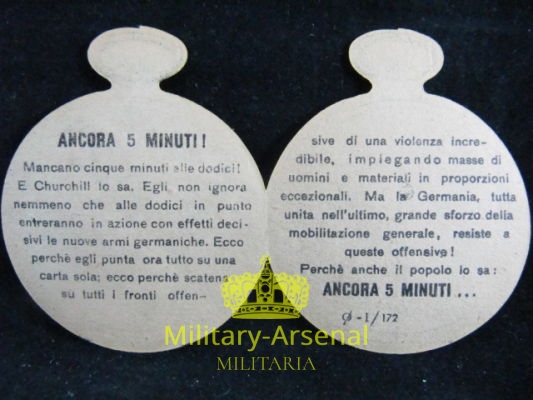Volantino di Propaganda RSI Repubblica Sociale Italiana 3 | Military Arsenal