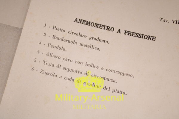 Regio Esercito Artiglieria Anemometro a Pressione | Military Arsenal