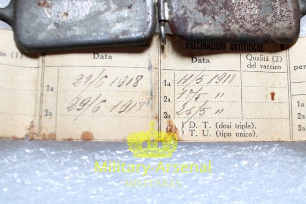 WWI pistrino di riconoscimento mod. 1916 8° Regg. fanteria Cuneo Dog-tag | Military Arsenal