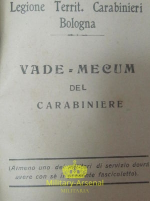 Vade-Mecum del Carabiniere | Military Arsenal