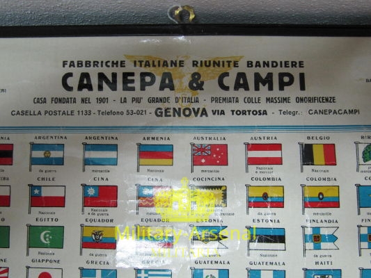 Locandina Pubblicitaria Bandiere Canepa & Campi | Military Arsenal