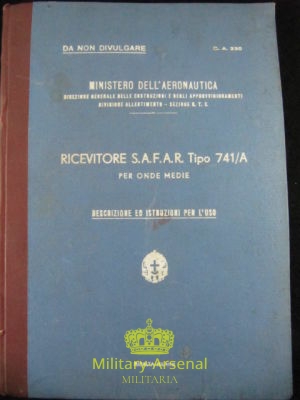 Regia Aeronautica Ricevitore S.A.F.A.R.  Tipo 741/A | Military Arsenal