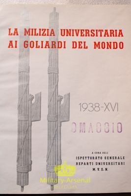 Libro Milizia Universitaria 1938 | Military Arsenal