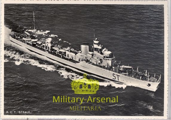 Cartolina del Regio Cacciatorpediniere  "Strale" | Military Arsenal
