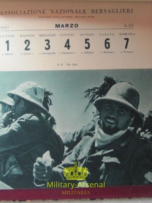 Bersaglieri calendario 1937 | Military Arsenal