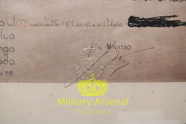 Regia Aeronautica diploma lunga navigazione aerea 1938 | Military Arsenal