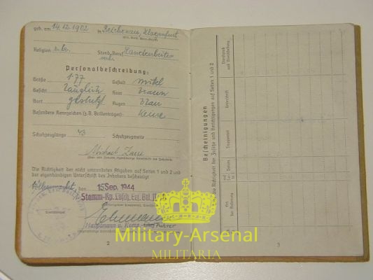 Soldbuch (2) | Military Arsenal