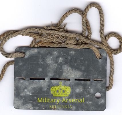Piastrino campo di concentramento | Military Arsenal