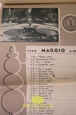 Calendario Assicurazioni Generale 1940 | Military Arsenal