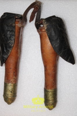 Fonde da sella per pistole ad avancarica, prima metà del XIX Secolo RARE!! | Military Arsenal