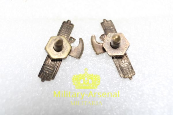 Milizia M.V.S.N. coppia di fascetti truppa | Military Arsenal
