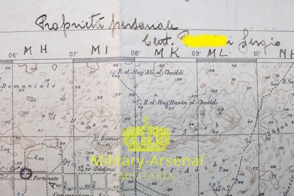 Castel Benito Libia Milizia carta topografica | Military Arsenal