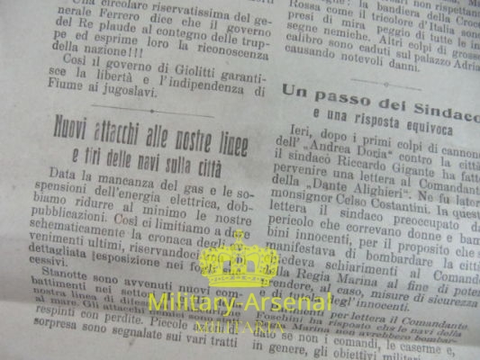 Gabriele D'Annunzio Fiume volantino di propaganda 1 | Military Arsenal