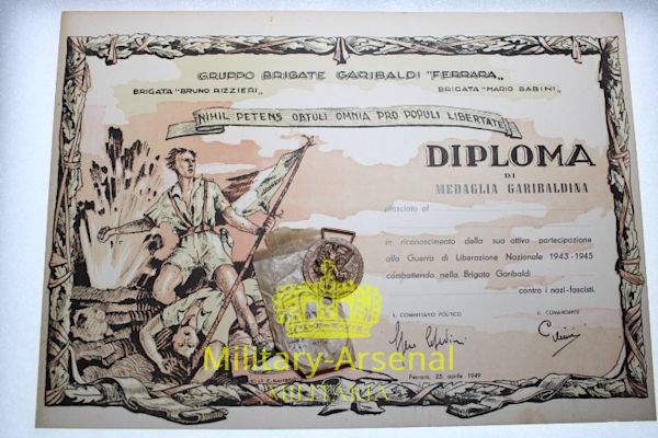 Partigiani Brigata partigiana "Mario Babini" e "Bruno Rizzieri" Ferrara  | Military Arsenal