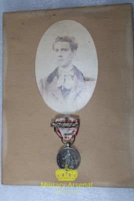 Regno d'Italia medaglia Guerra per L' Indipendenza con foto 1866 | Military Arsenal