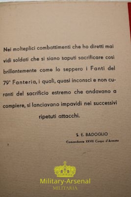 Calendario 79° Reggimento fanteria roma 1938 | Military Arsenal