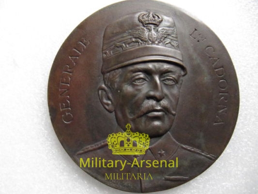 WWI Generale Luigi Cadorna placca in bronzo | Military Arsenal