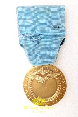 Medaglia Regia Aeronautica lunga navigazione aerea grado oro | Military Arsenal