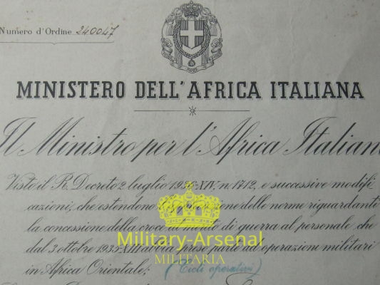 Diploma M.V.S.N. | Military Arsenal