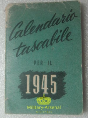 Calendario tascabile 1945 | Military Arsenal