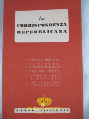 Repubblica Sociale Italiana RSI Edizioni Erre Venezia 6 | Military Arsenal