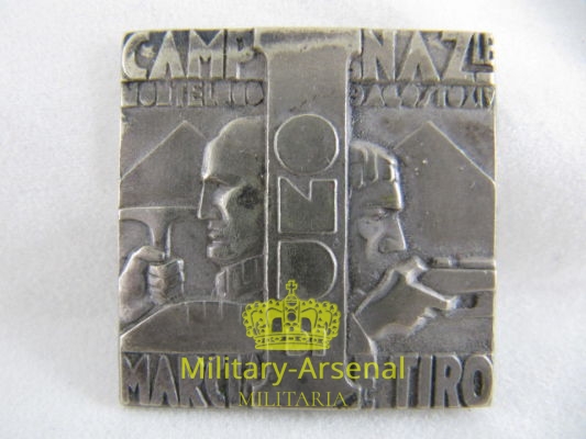 Montelupo distintivo O.N.D. Campo Nazionale di Marcia e Tiro | Military Arsenal