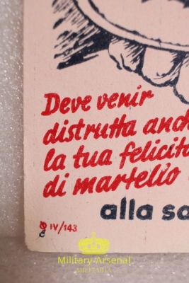 Volantino di propaganda R.S.I "Carta assorbente" | Military Arsenal