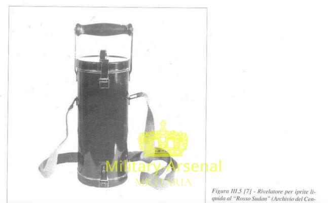 Regio Esercito tubo rilevatore gas IPRITE RARO!! | Military Arsenal