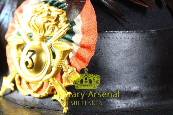  WW II Cappello " MORETTO" da Ufficiale del Corpo dei Bersaglieri 3° reggimento | Military Arsenal
