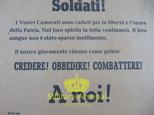 Volantino di Propaganda RSI 5 | Military Arsenal