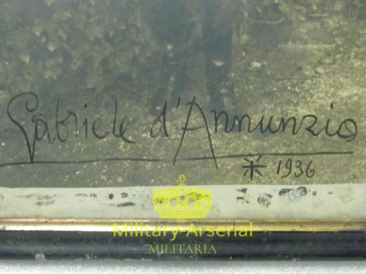 Foto con Autografo di Gabriele d'Annunzio | Military Arsenal