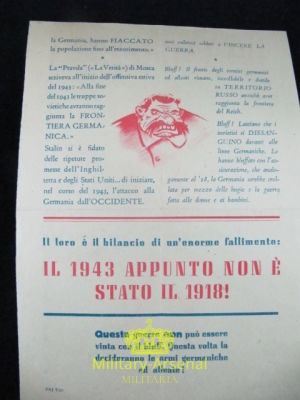 Volantino RSI Repubblica Sociale Italiana 2 | Military Arsenal