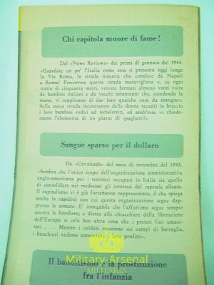Volantino di Propaganda RSI Repubblica Sociale Italiana 9 | Military Arsenal