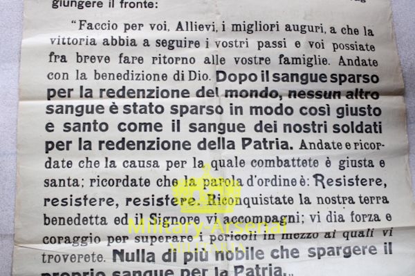 WWI Manifesto truppe in partenza per il fronte Parma | Military Arsenal