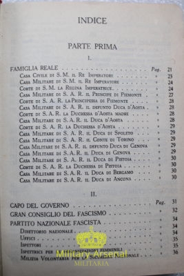 Fascismo P.N.F. Agenda Parlamentare anno XVI 1938 | Military Arsenal