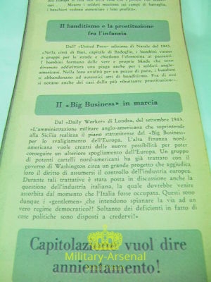Volantino di Propaganda RSI Repubblica Sociale Italiana 9 | Military Arsenal